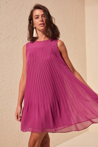 Trendyol Piliseli Dress TWOSS19VM0001