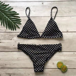 Load image into Gallery viewer, SE Brand Print Dot Bikini Yellow Pink Blue Swimsuit Women Sexy Micro Swimwear Black Brazil Beach Biquini Summer May Bathing Suit
