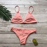 Load image into Gallery viewer, SE Brand Print Dot Bikini Yellow Pink Blue Swimsuit Women Sexy Micro Swimwear Black Brazil Beach Biquini Summer May Bathing Suit
