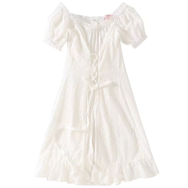 2018 Summer Dress bella hadid white Beach dress Slash Neck Ruffles Lac Nivara Women Fashion 2018 Summer Dress bella hadid white Beach dress Slash Neck Ruffles Lac Nivara Women Fashion